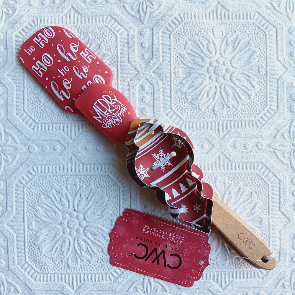 CWC Spatula & Cookie Cutter Set 3 pc